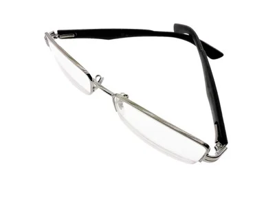 Pre-Worn Prescription Ray Ban Eye Glasses Silver Black Right +3.75 Left +4.00
