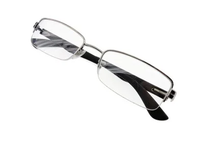 Pre-Worn Prescription Ray Ban Eye Glasses Silver Black Right +3.75 Left +4.00 2