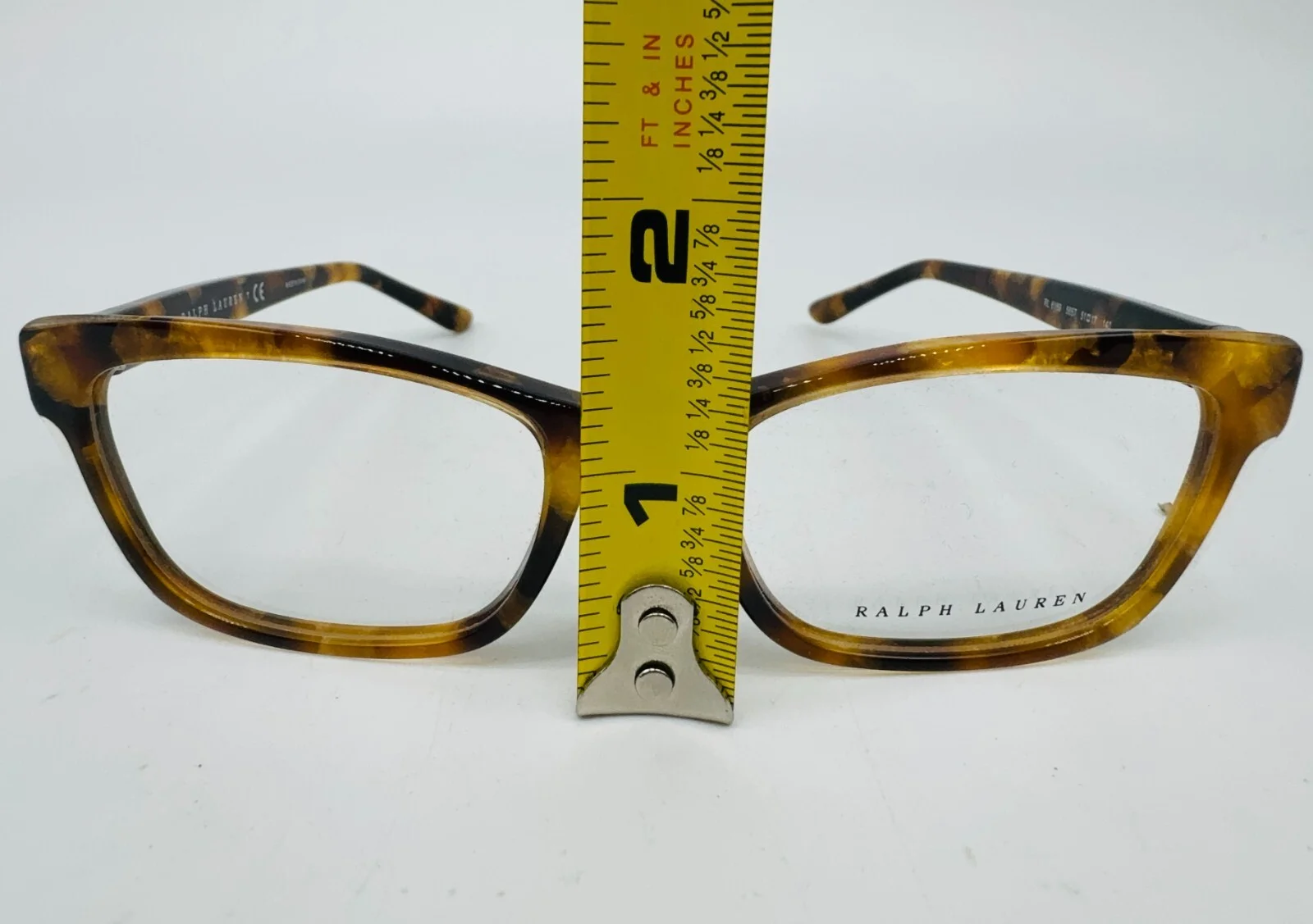 RALPH LAUREN RL 6169 5657 WOMAN EYEGLASSES 51-17-140 mm HAVANA GOLD ORIGINAL 2